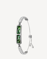 Green + Crystal Bracelet